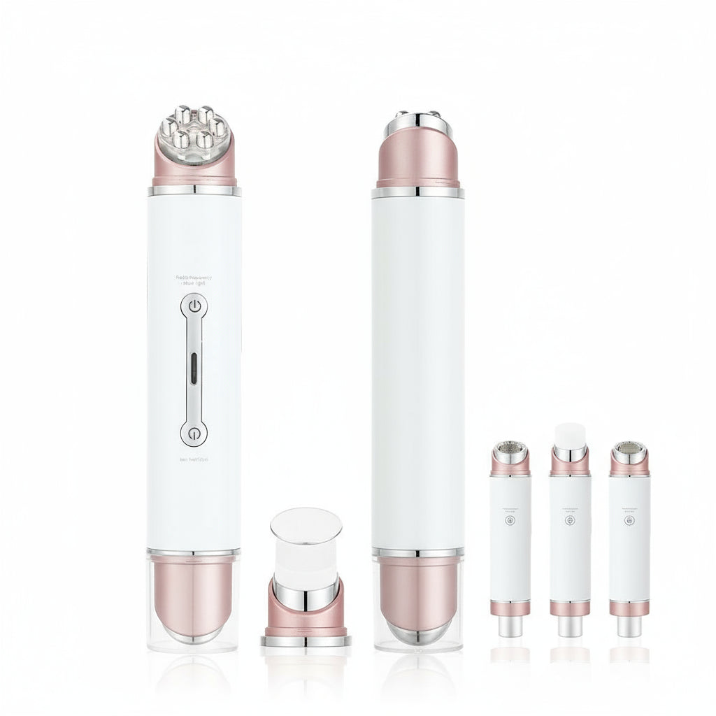 COMPRE 1 LLEVE 2] Masajeador Facial GlowSkin 6 en 1 con Luz LED y Calor Rejuvenecedor