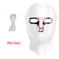 7 Color LED Facial Mask Face and Neck Photon Skin Rejuvenation Whitening Tighten Rechargeable Neck Face Care Beauty Treatment