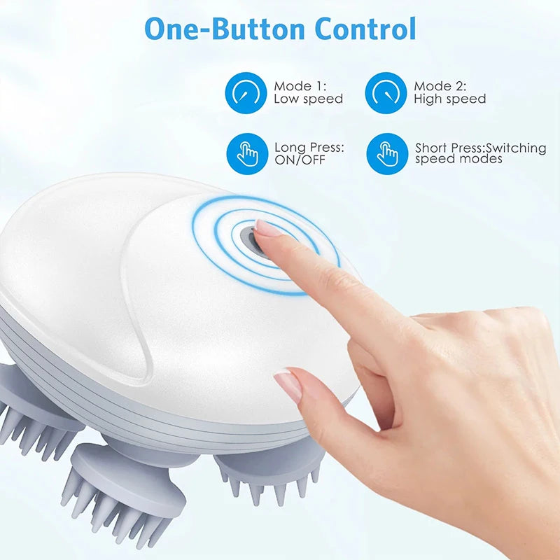 Deep Scalp Massager Head Cleaning Massager Also Suitable for Pets Electric Massage Tool Washable and Portable