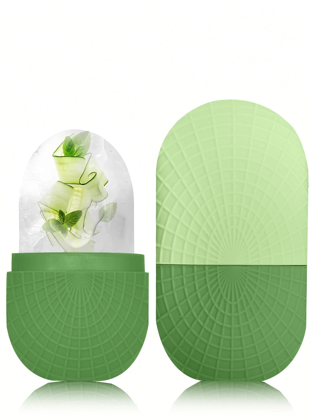 Ice Roller for Face and Eyes Silicone Ice Mold, Cooling and Firming Facial Skin Ice Roller Leak-proof Reusable Facial Care Tool